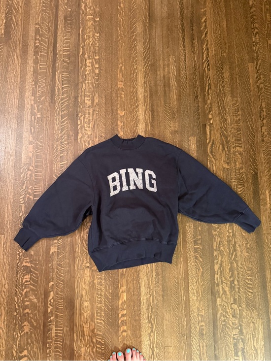 Anine Bing Tops - Anine Bing Logo Navy Sweater- size large